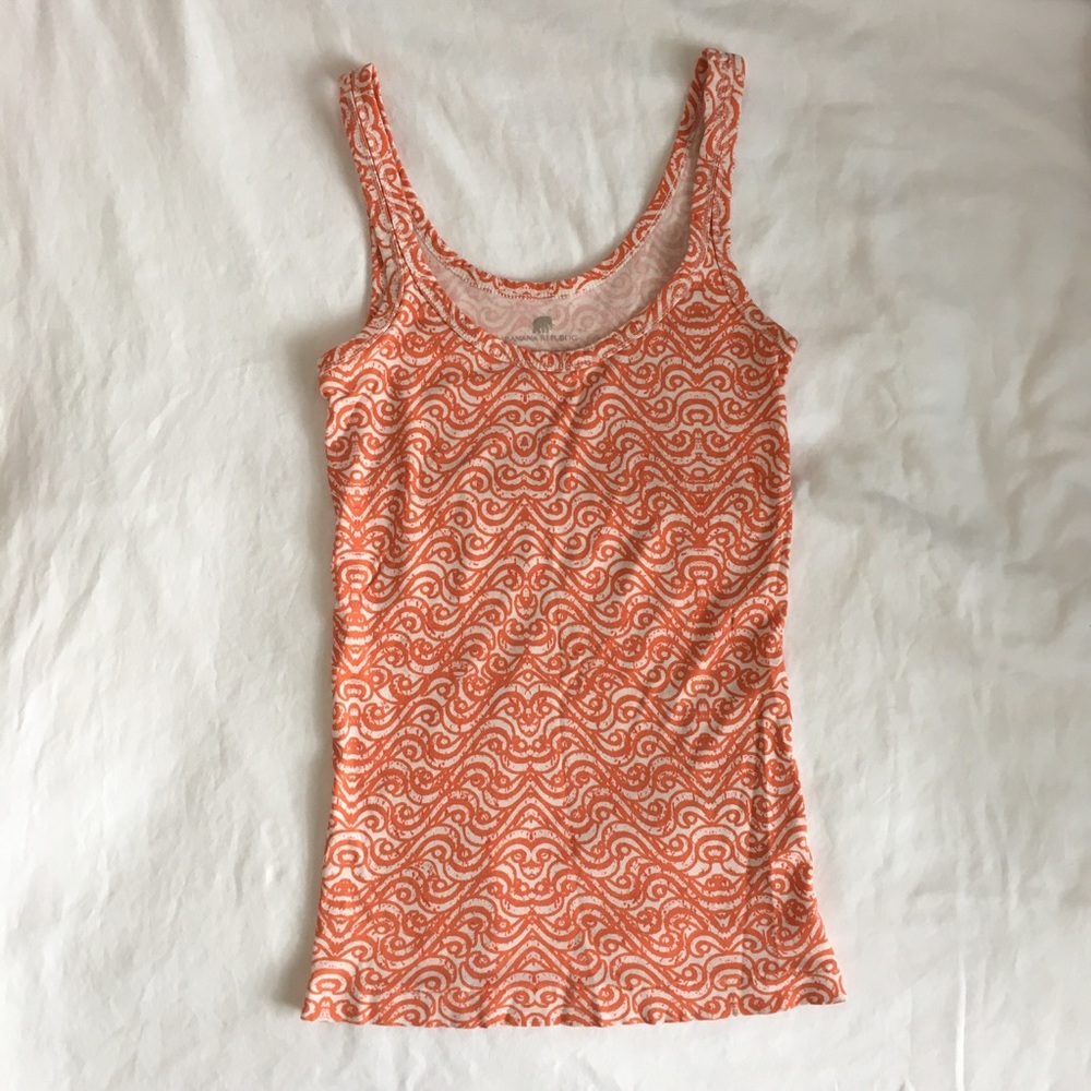 Banana Republic fitted printed tank